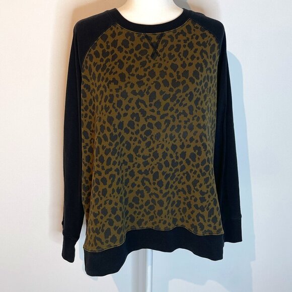 Eddie Bauer Black & Brown Legendwash Sweatshirt size XL - Picture 1 of 4
